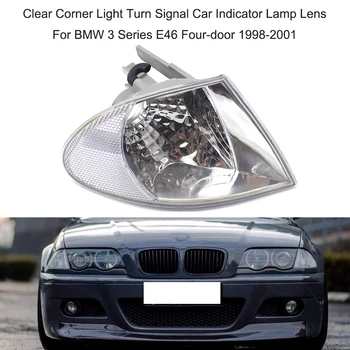 

Auto Accessories Left Right Clear Corner Light Turn Signal Car Indicator Lamp Lens For BMW 3 Series E46 Four-door 1998-2001