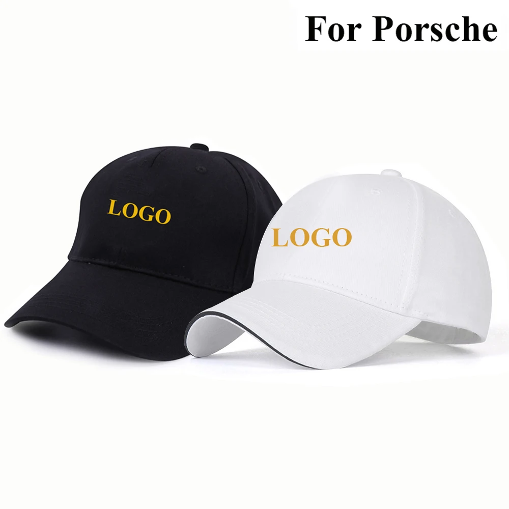 

Unisex Curved Sun Visor Embroidery Baseball Cap Fashion Adjustable Outdoor Casual Hat hip hop cap car accessories For Porsche