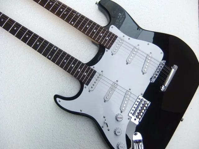 Оптовая продажа гитара Новое поступление левая электрическая с двойным