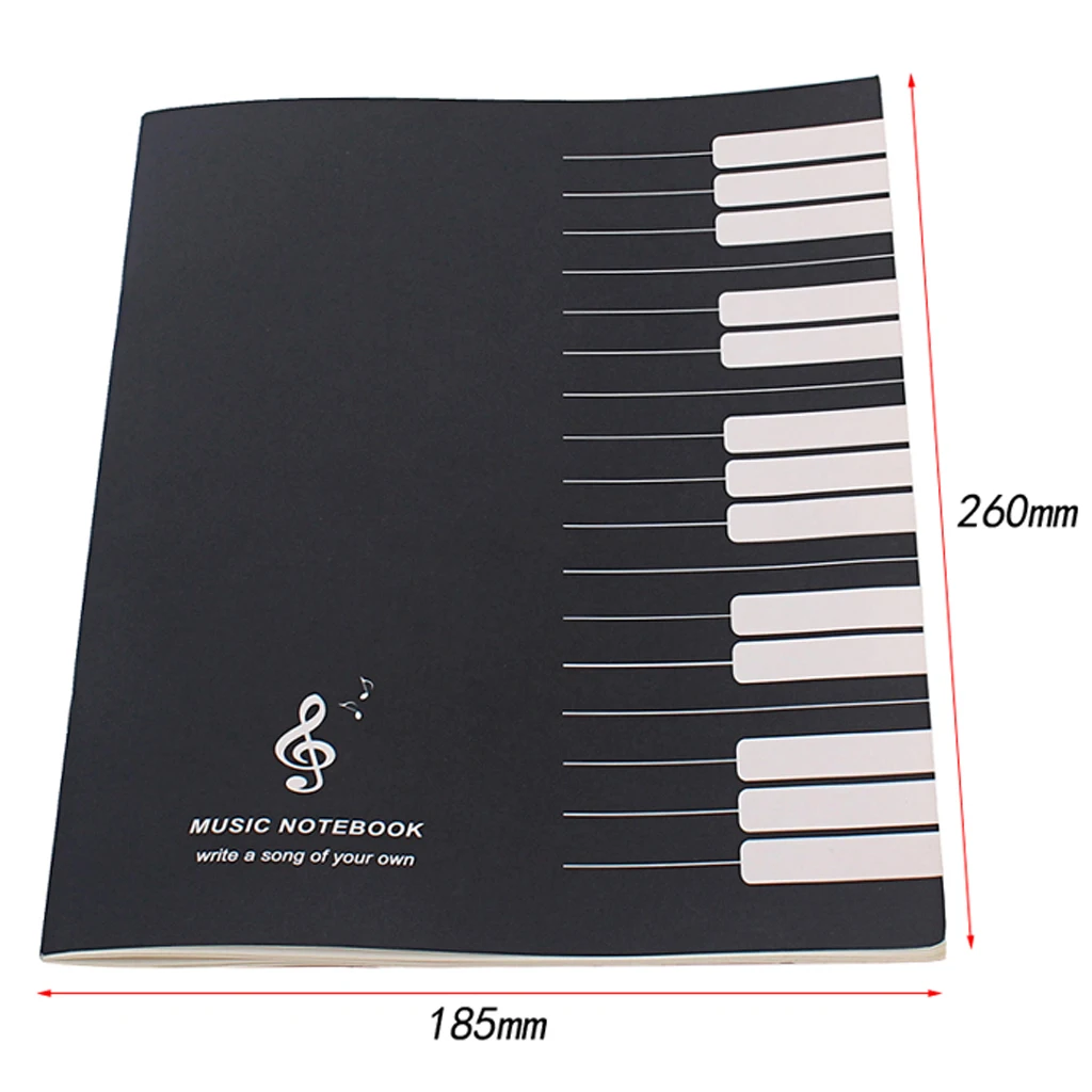 Blank Music Manuscript Exercise Writing Paper Book - Staff Notebook 32 Pages