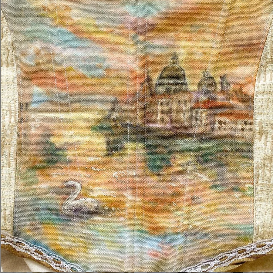 Whatiwear Summer Women T-shirts Y2k Vintage Corset 2022 Aesthetic Print Backless Top Fashion Woman Blouses Party Streetwear