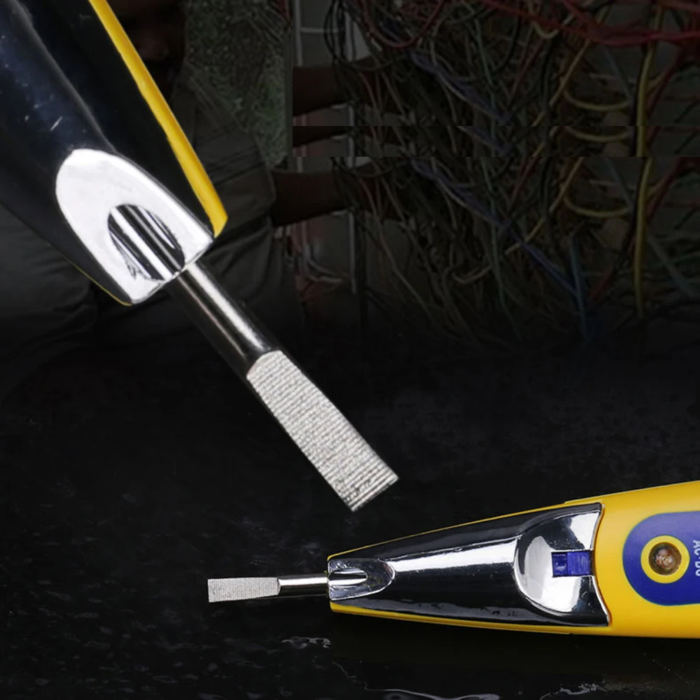 MECHANIC digital display LED induction test pencil 12-250V AC DC breakpoint line detection electrician household electroscope