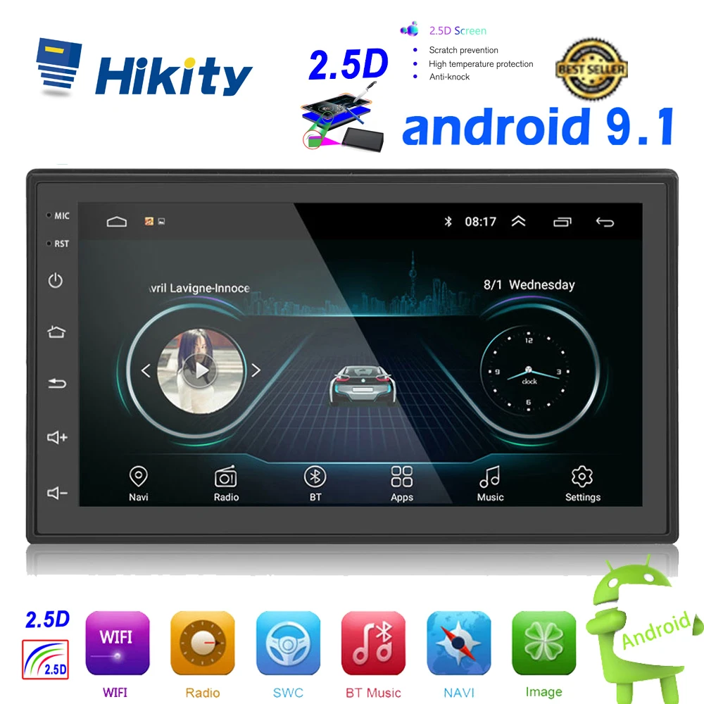 Mp5 Hikity Android 2din Car Radio Gps Navi Wifi Multimedia Player Autoradio Din 2 7 Touch Screen Bluetooth Fm áudio Estéreo Do Carro Reprodutor Multimídia Automotivo Aliexpress