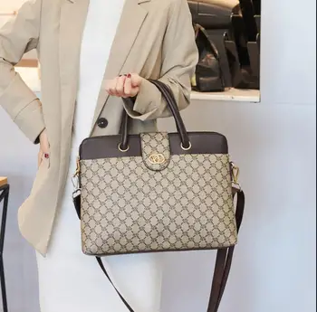 

2020 Fashion Women's Leather Briefcases Women Laptop Briefcase Work Office Bag Ladies Crossbody Bags For Woman Business Handbags