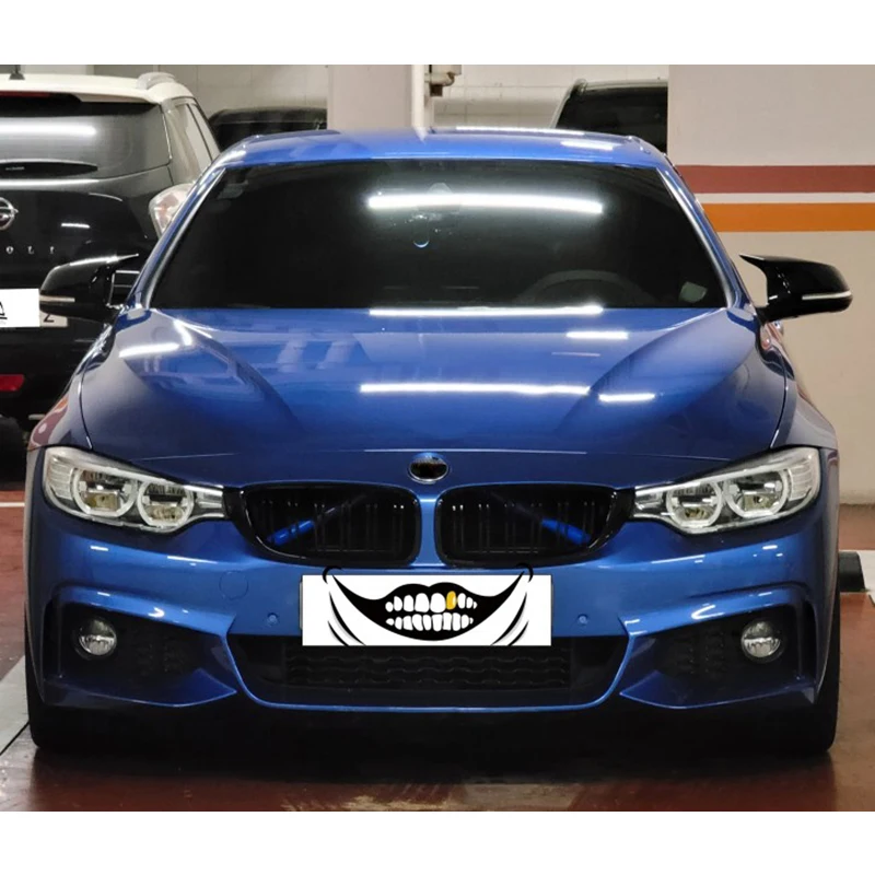 For BMW F10 f11 F02 F30 F32 3 4 5 7 Series Sport Style Front Grille Trim Strips 2 Pcs Strip Cover Frame Car Decorations Stickers