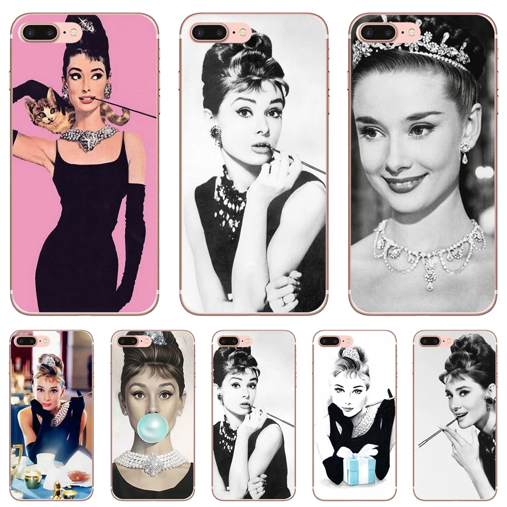 Чехол для Huawei P50 P30 P40 P20 P8 P9 P10 Lite Pro 2016 2017 P Smart Plus 2019 Легенда леди Звезда Одри Хепберн