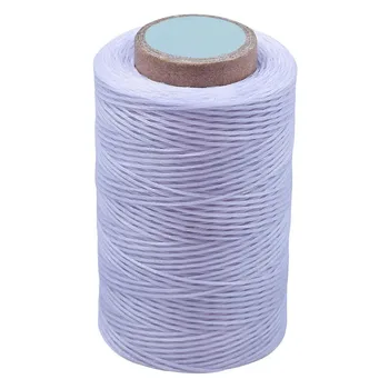 

KAOBUY 284Yards Leather Sewing Waxed Thread-Practical Long Stitching Thread For Leather Craft DIY,Shoe Repairing (White)