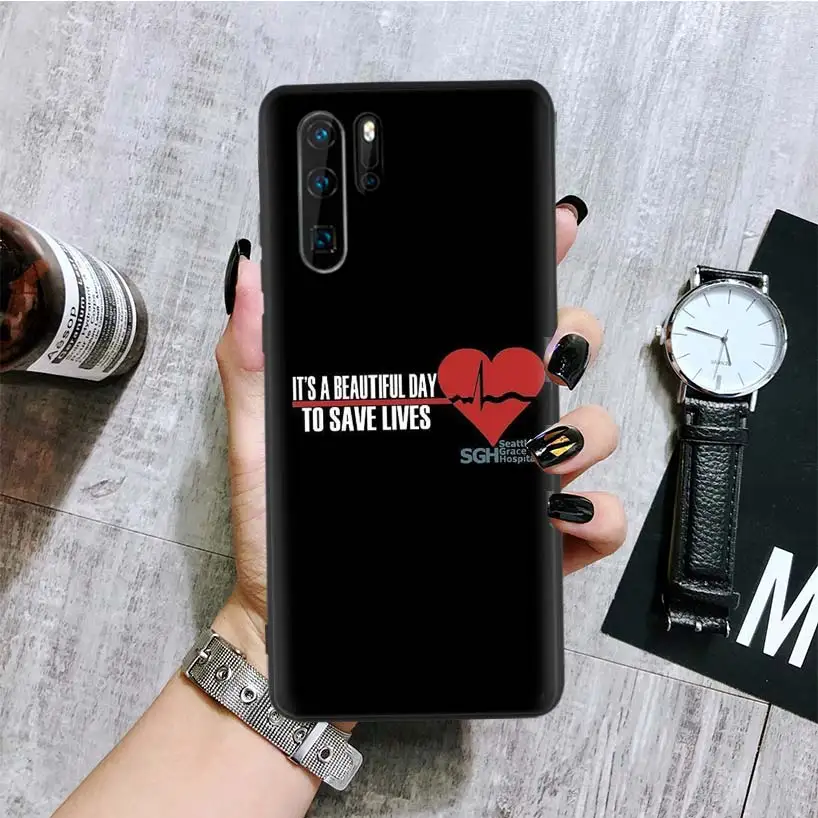 GREYS Anatomy черный чехол для телефона huawei mate 30 20 10 P30 P20 P10 Pro Lite P Smart Z роскошный Coque Shell