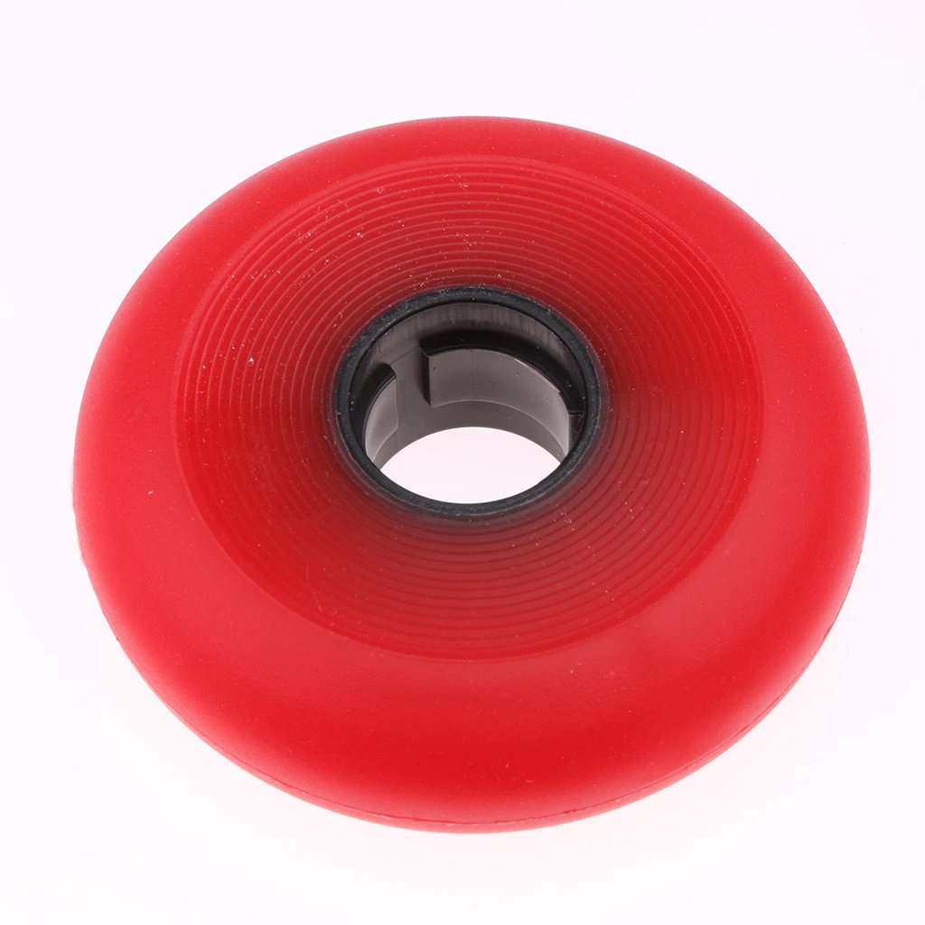 8 Pcs Professional Durable High Elasticity PU Replacement Wheels 80mm 84A for Inline Roller Hockey Skate Luggage Scooter Red