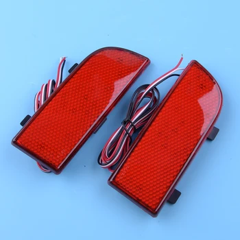 

CITALL 2pcs Red Car Rear Bumper Reflector Brake Lights Lamps Fit For Mercedes Benz Vito Viano W639 2003-2014 12V 5W 360mA 300LM