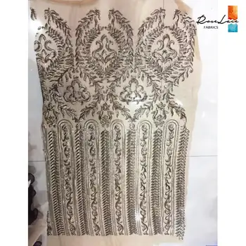 

Matte Gold Sequins Net Mesh Lace Fabrics African Guinea Black Sequined Embroidered Tulle Wedding Dresses Material Sequins Fabric