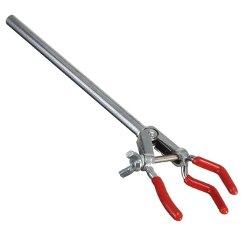 

Alloy Lab Clamp 3 Prong Finger Rubber-Coated Large Grip Adjustable Condenser Holder Small 19.5cm--M25