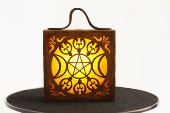 

Triple Goddess Trinity Steampunk Light Creative Vintage LED Night Light Orange Light