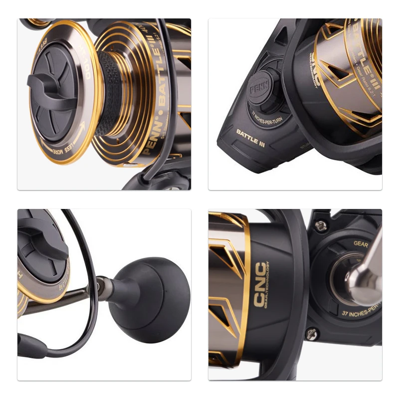 penn BATTLE III BTL III 6000HS 8000 full metal spinning fishing