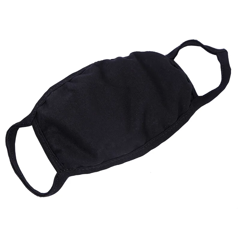 Black Double Cotton Mouth Mask Unisex Anti Haze Dust Washable Reusable Dustproof Mouth-muffle Winter Warm  fashion Face Mask