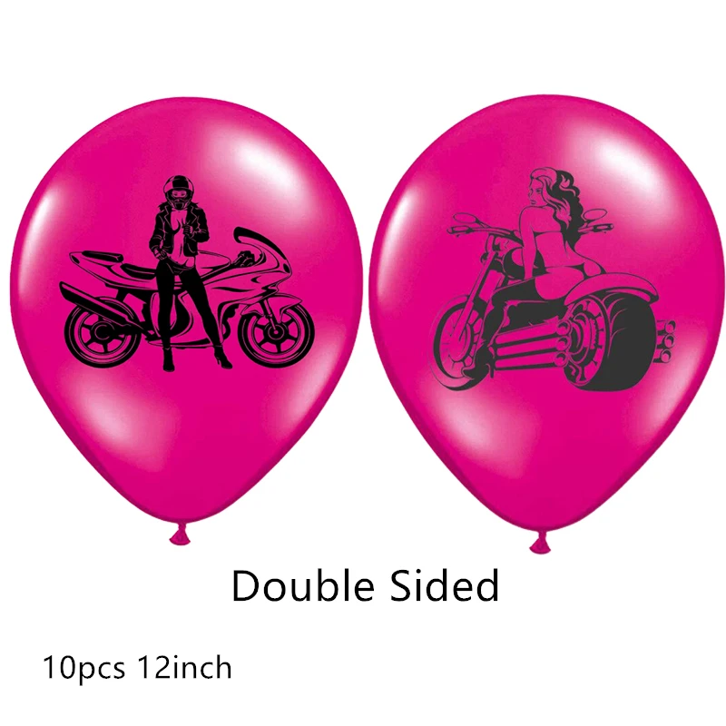 1 комплект Гоночный флаг воздушные шары черный белый клетчатый гоночный автомобиль баннеры тематическая вечеринка на день рождения украшения мотоцикл шары детские игрушки - Цвет: 10pcs