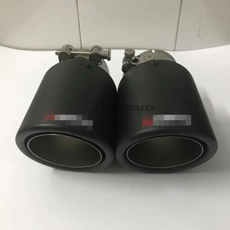 2 шт. Akrapovic гладкое переплетение углеродная выхлопная система глушитель обычный
