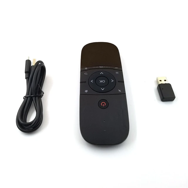 Mando a distancia Mini para caja Android TV, dispositivo inalámbrico de 2,4G con sensor de movimiento, ABS, aprendizaje IR, receptor USB, PC y portátil - Imagen 2