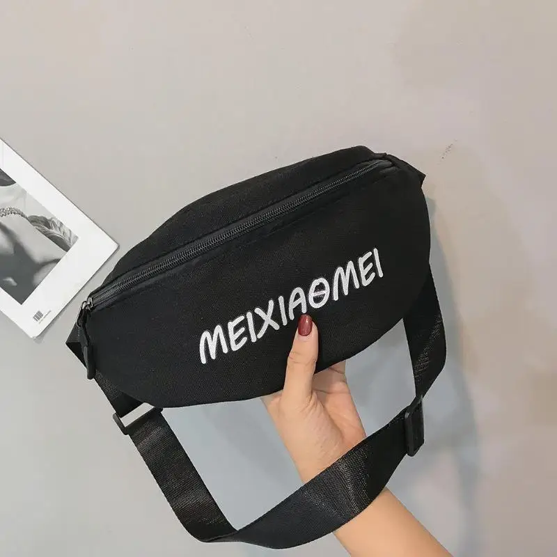 Поясная Сумка для женщин и девочек, поясная сумка, поясная сумка, нагрудная сумка, холст, хип-хоп, посылка, Sac A Dos Bolsas Feminina Mujer Sac A основной