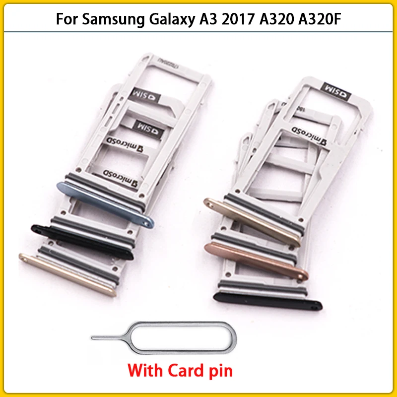 Bandeja SIM Plata & Tarjeta de memoria parte Soporte para Samsung Galaxy A3 A320 A320FL 2017