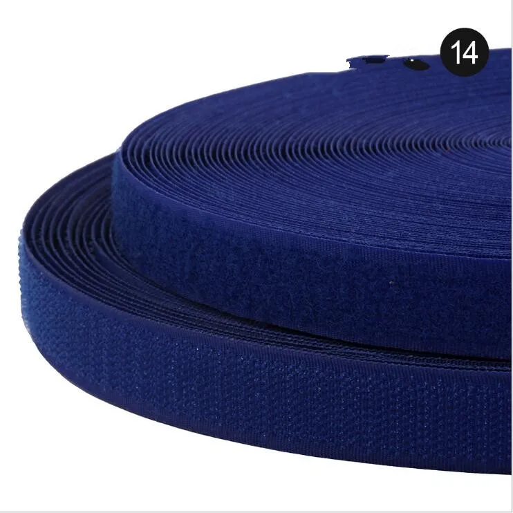 Dark Blue 2 см 2 метра пара Красочные Velcros стикер крюк петля крепежа клейкая лента нейлоновая пуговица кабельные стяжки Швейные сумки аксессуары - Цвет: Dark Blue