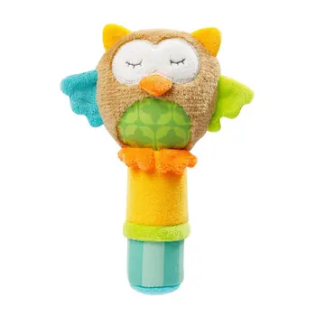 

1pcs Cute Design Cartoon Infant Toys Animal Handbells Developmental Toy Colorful Shaking Bell Kids Baby Rattle Toy