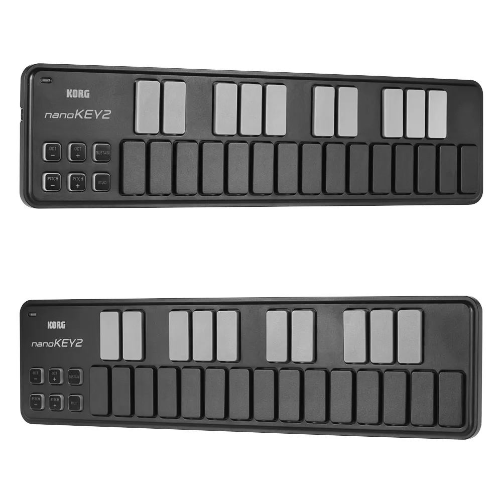 KORG nanoKEY2 Тонкий портативный USB MIDI клавиатура контроллер 25 клавиш с usb