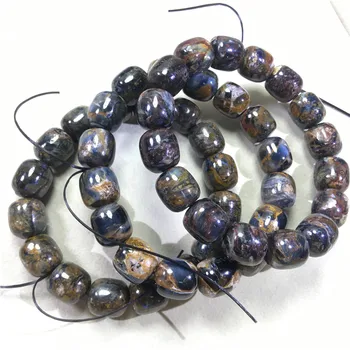 

Natural barrel beads crystal bracelet jewelry gift