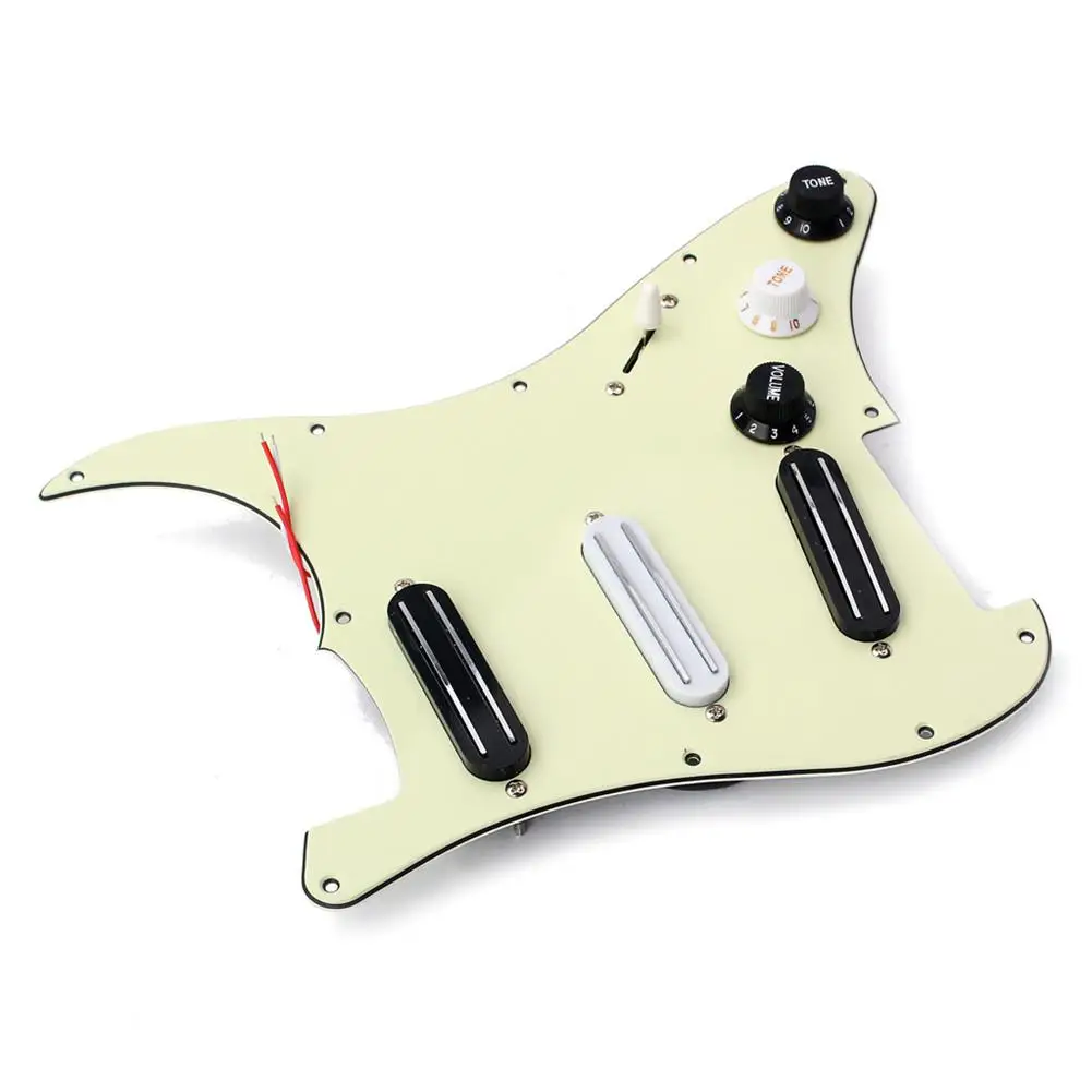 IRIN 3Ply загруженный Pickguard набор с двойной Железнодорожный Пикап для 11 отверстий