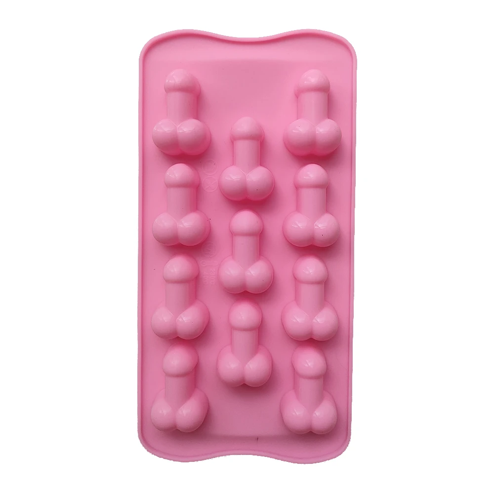 1pc Silicone Sexy Penis Cake Mold Dick Ice Cube Tray Jelly Chocolate Molds  Candy Soap Mould