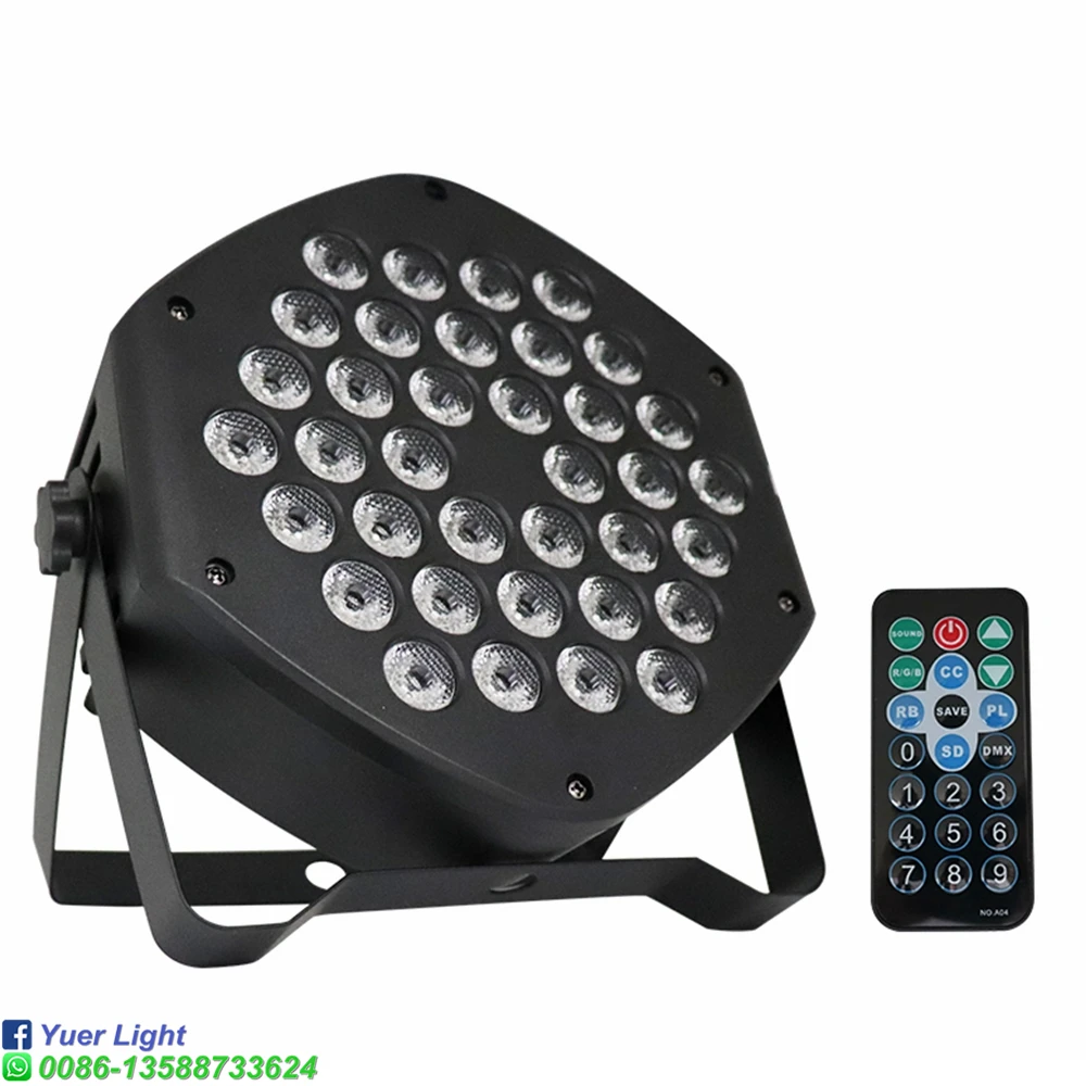 2 шт./лот DJ оборудование 36X3W LED UV Par свет УФ сценический фиолетовый Led бар лазерное