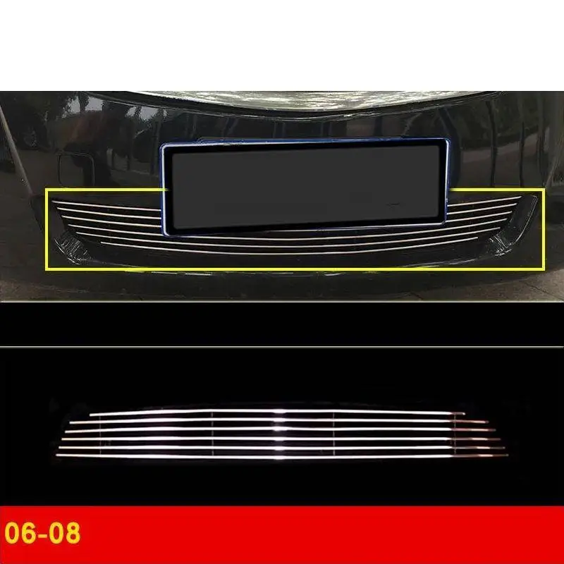 Version A Автомобильная решетка, внешний хромированный автомобильный автомобил, аксессуары, декоративная наклейка, полоса, защита 06 07 08 для Toyota Camry - Цвет: Version A