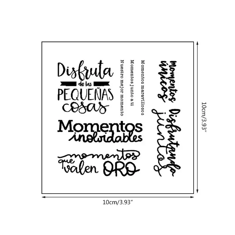 

Momentos Junto DIY Silicone Clear Stamp Cling Seal Scrapbook Embossing Album Decor D2TD