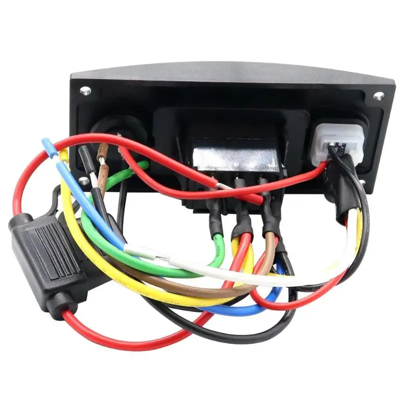 DC 12V 3 пути Кулисный Панель переключатель с сигнализацией, хорошее качество, происходит автоматическое отключение с принтом в виде человека-морской водоотливный насос поступление второй поплавок контакт сигнальный