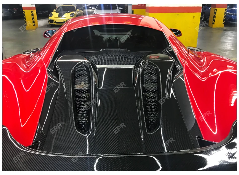 Сухая углеродная накладка на капот для Mclaren 570S 540C участки ткани из углеродного волокна комплект для тела принадлежности для тюнинга для 570S 540C Racing