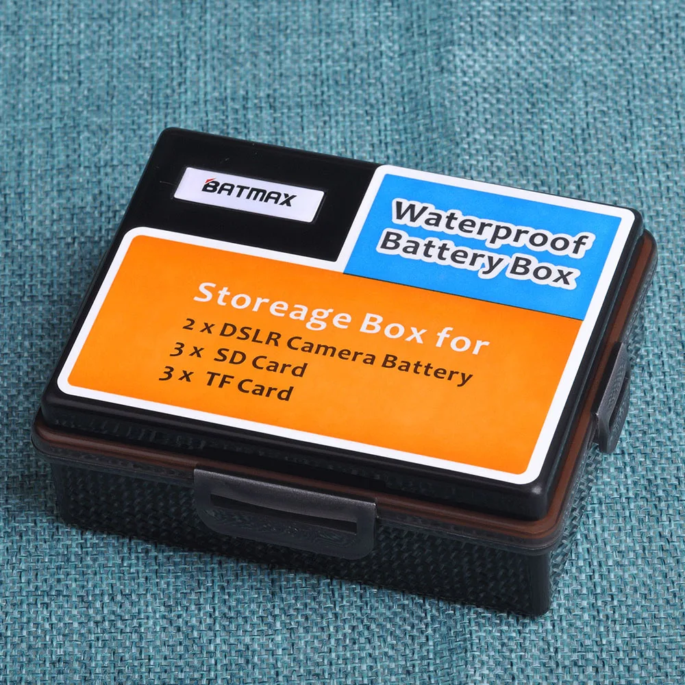 

1PC Camera Battery Storage Box SD TF Memory Card Case for Canon LP-E17 LP-E12 LP-E10 NB-10L NB-2L Sony NP-FW50, NP-FP50