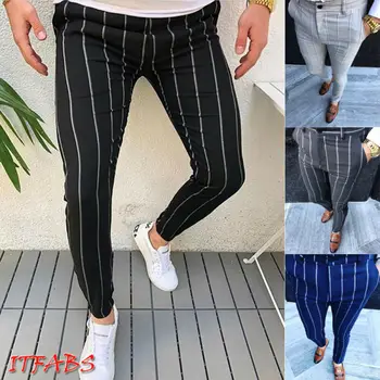 

CA Men's Fashion Casual Slim Fit Skinny Business Formal Suit Dress Pants Slacks Trousers 2019 New
