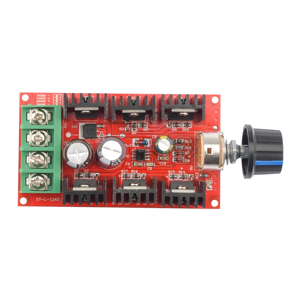 Voltage Regulator 2000W 40A 9-50V DC Motor Speed Controller PWM RC Fan Motor Controller Regulator Power Control Switch