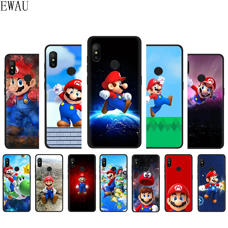 

EWAU Super Mario World Silicone phone case for Xiaomi 5X 6 6X 8 9 SE A1 A2 Lite F1 Max 3 9T A3 Pro CC9 CC9e