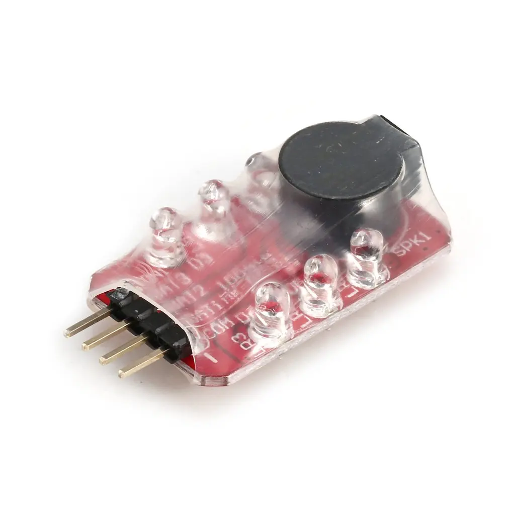 

Low Lipo Battery LED Voltage Meter Tester Buzzer Alarm Indicator Single Loudspeaker for 2s 7.4v / 3s 11.1v lipo Battery