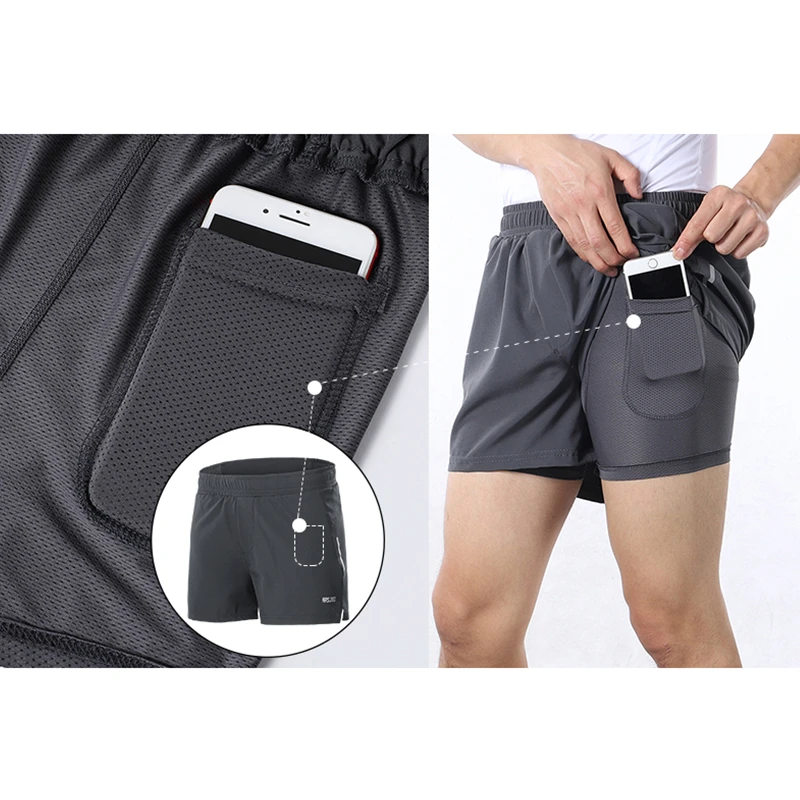 Pocket Shorts gym mens black pocket 