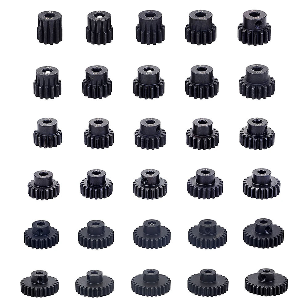 Set Pignoni In Metallo Per Auto RC 1/8 – 11T A 30T (5mm) – Universale Elettrico