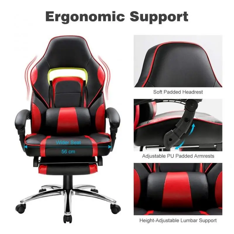 Special Offer Office Armchair Computer Boss Chair Ergonomic Play Chair With Footrest Professional Sports Internet LOL WCG HWC Special Offer Office Armchair Computer Boss Chair Ergonomic Play Chair With Footrest Professional Sports Internet LOL WCG HWC