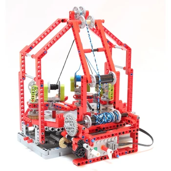 

759Pcs Moc Technic Bricks Fast Braiding Machine City Roof Particle Building Blocks