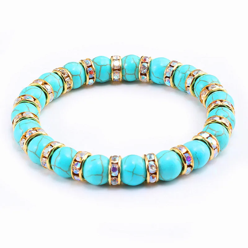 Natural Stone Bead Bracelets For Women Men