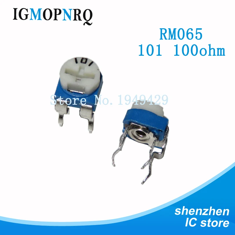 20pcs RM065 RM-065 100 200 500 1K 2K 5K 10K 20K 50K 100K 200K 500K 1M ohm Trimpot Trimmer Potentiometer variable resistor