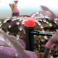 1/4" Hose Drip Irrigation System 360 Degree Adjustable 8 Hole Sprinkler Kit Garden Watering Inserting Ground Micro Flow Dripper 5