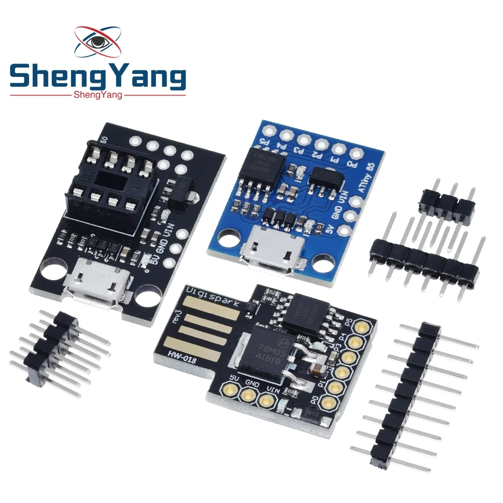 Сине-черная плата разработки TINY85 Digispark Kickstarter Micro модуль ATTINY85 для Arduino IIC I2C USB |