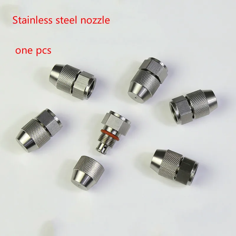 stainless steel nozzle dust reduction spray Atomizing Spray Nozzle 1/4 m14x1.5 adjustable fog gun nozzle 0.8mm 1mm 1.2mm 1.5mm