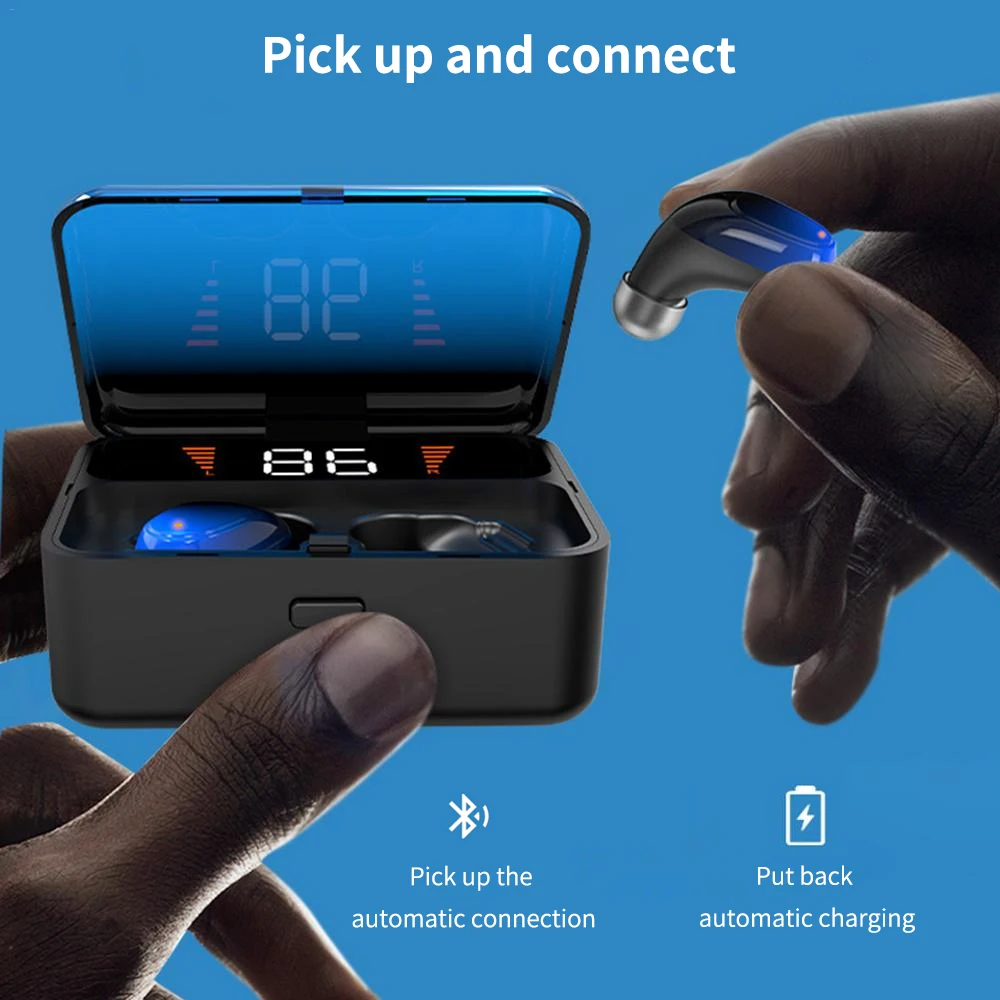 FBYEG TWS Bluetooth наушники спортивные водонепроницаемые беспроводные наушники стерео HD наушники для звонков светодиодный дисплей Bluetooth 5,0 наушники